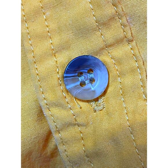 Lyndon & Co. Vented Short Sleeve Yellow Fishing Sport Shirt XL - Picture 10 of 13